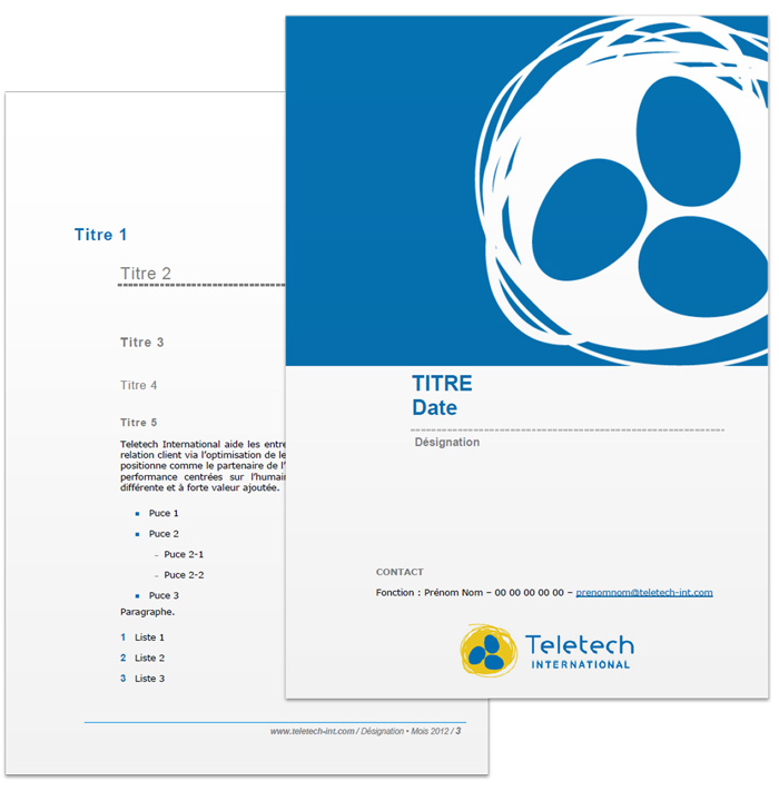 Modèle Word Teletech International