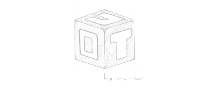 Esquisse cube OUT of the BOX