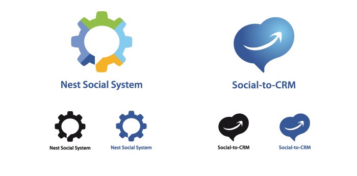 Logos Social-to-CRM et Nest Social System