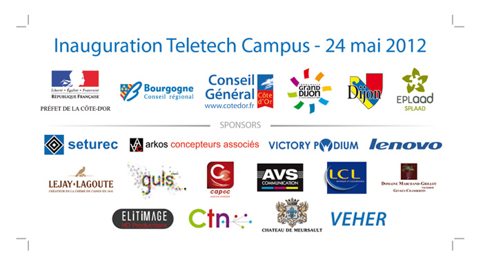 Panneau sponsors inauguration Teletech Campus