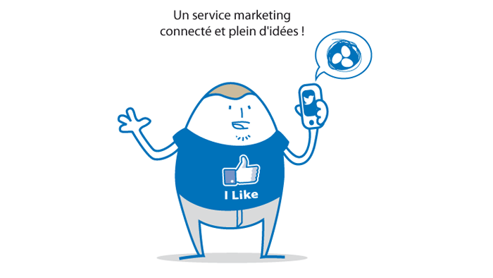 Personnage oeuf marketing
