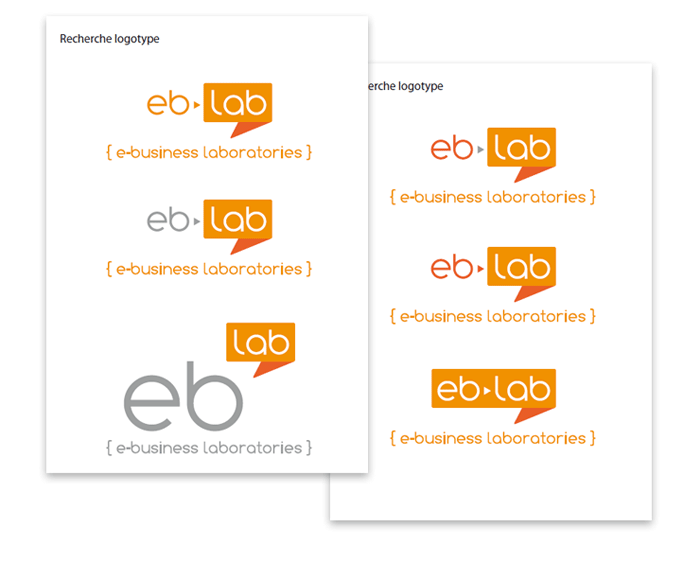 Recherche finale du logo eb-lab