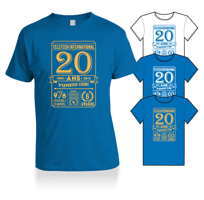 Tshirt 20 ans vintage Teletech