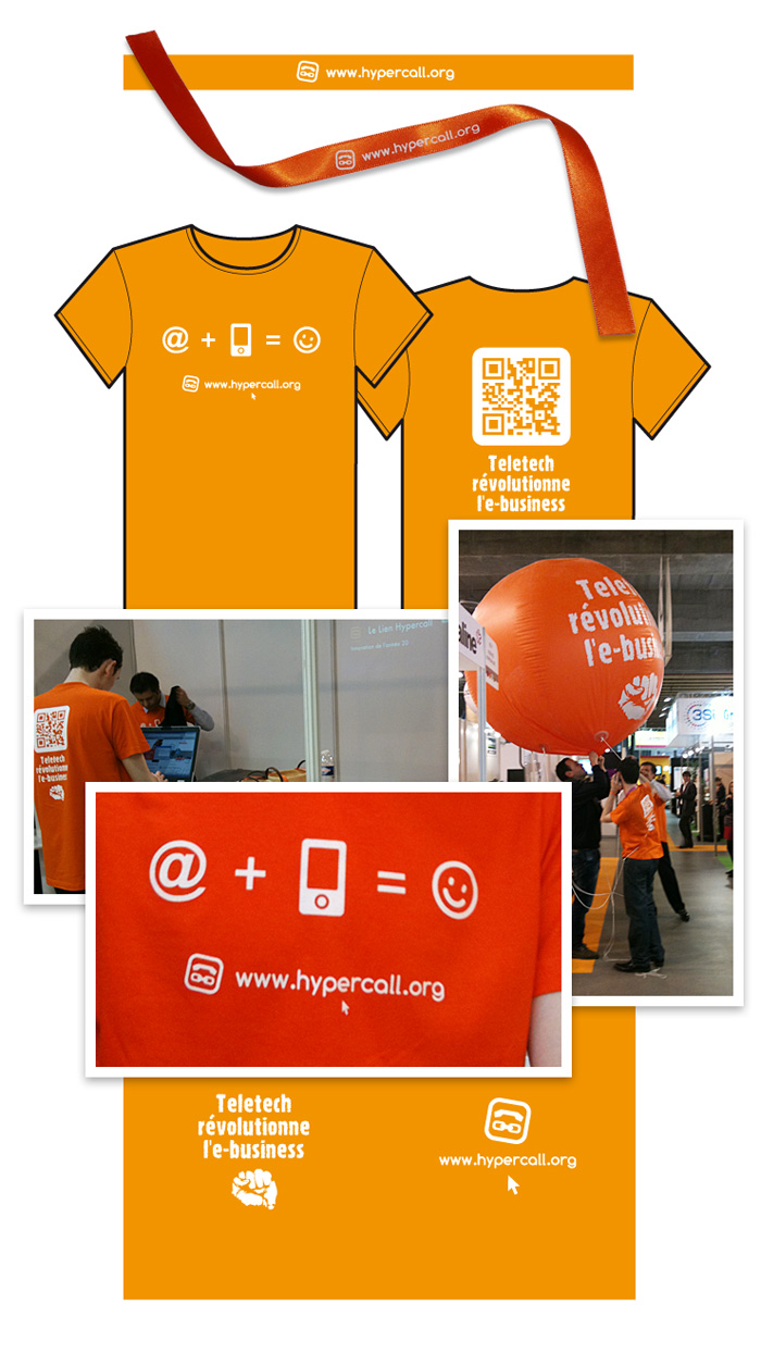 Visuel goodies Lien Hypercall pour le salon VAD de Lille