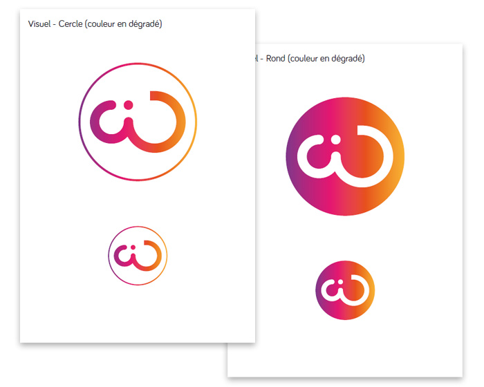 Charte du logo cercle wide-design