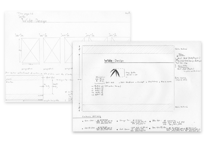 Esquisses site wide-design 2008