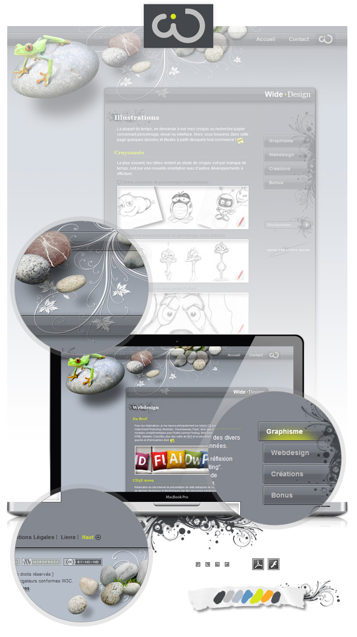 Visuel du site web 2010 wide-design
