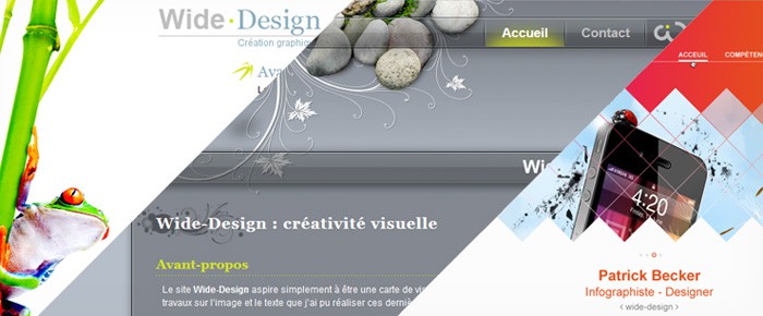 Visuel site wide-design