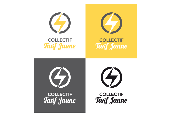 Déclinaison logotype Collectif Tarif Jaune