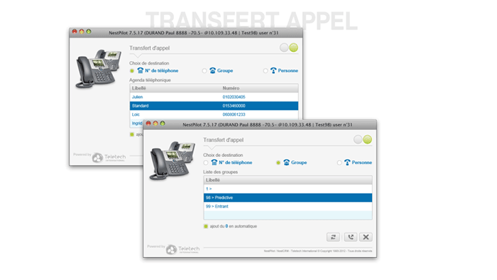 Visuel écran appel NestPilot