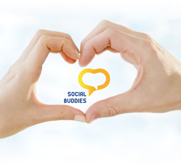 Visuel mains et coeur Social Buddies 2016