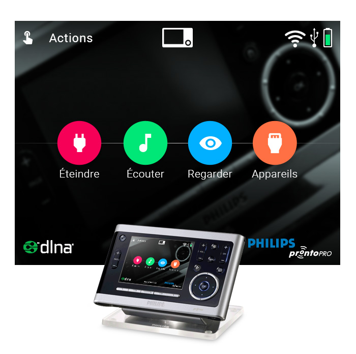 Ecran actions Dark2019 Philips Pronto