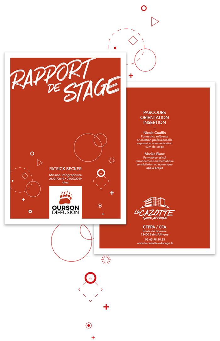 Couverture rapport stage chez Ourson Diffusion